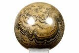 Huge Polished Stromatolite (Greysonia) Sphere - Bolivia #264393-2